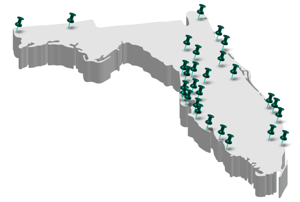 The Crash Lawyer Florida Map